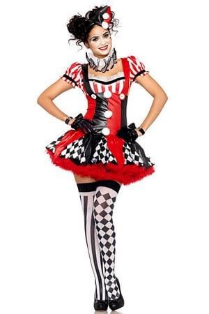 Harlekin clown kostüm