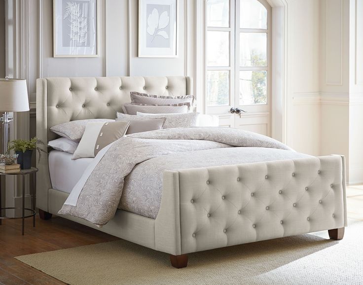 189 Best Tufted Headboards Beds Images On Pinterest Upholstered Carmen Queen Upholstered Bed Gray Standard Furniture Home Gallery S