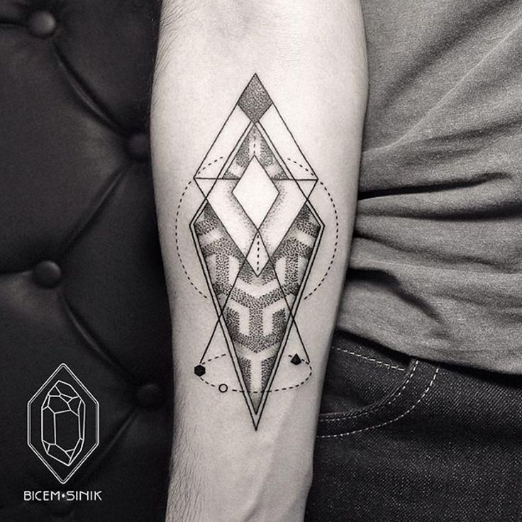 Lines and dots tattoo