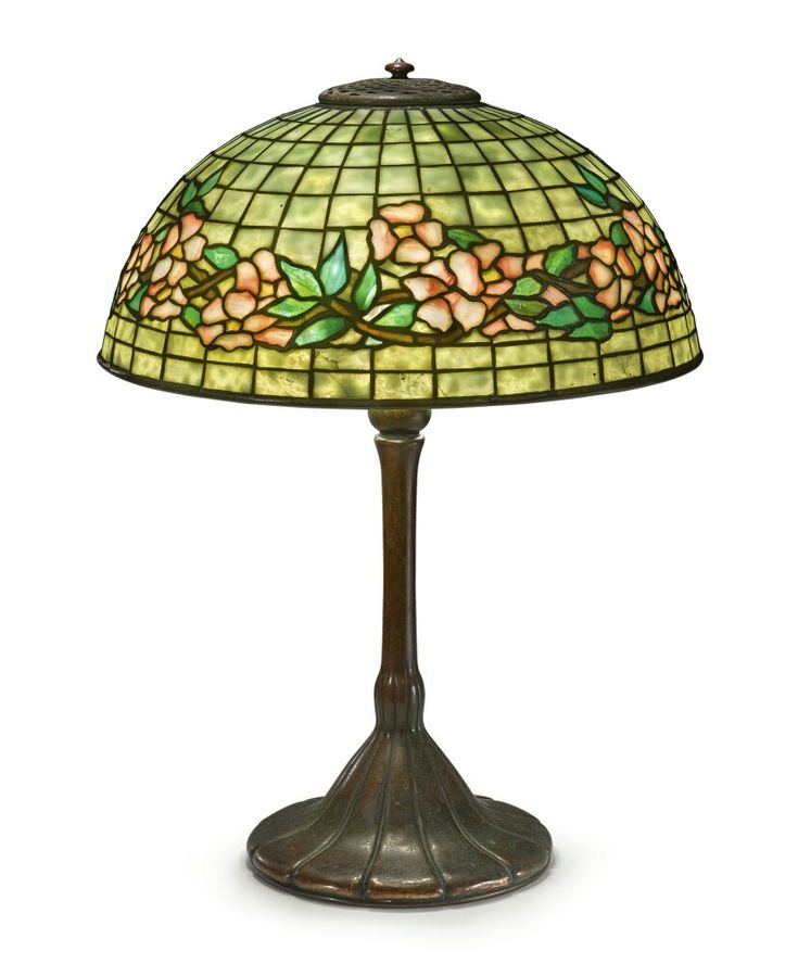 Tiffany Studios "BANDED DOGWOOD" TABLE LAMP shade impressed TIFFANY STUDIOS NEW YORK 1553 base impressed TIFFANY STUDIOS/… | Lamp, Stained glass lamps, Leaded glass