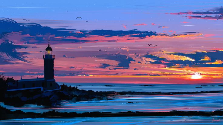 Found on Bing from aenami.deviantart.com | Desktop wallpaper art, Anime