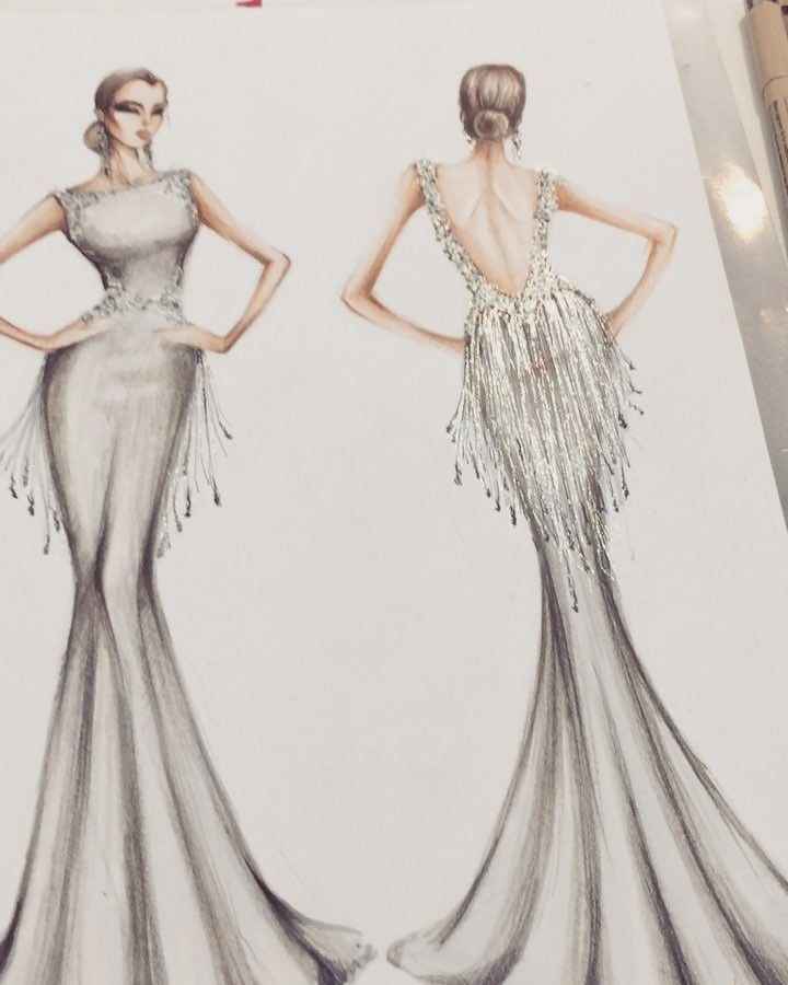 Evening gown sketch