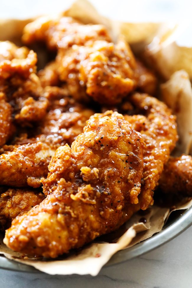 Spicy Honey Crispy Chicken Tenders - Chef in Training | Recipe | Spicy ...