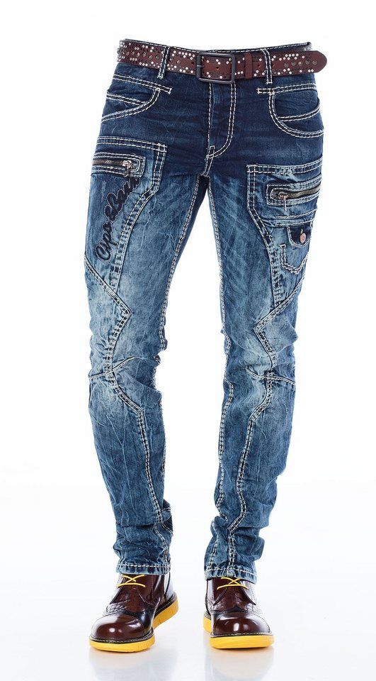 Vaqueros rectos Tight Cipo /& Baxx Hombres Vaqueros