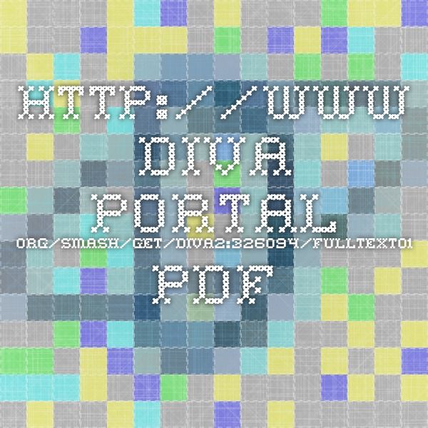 Diva portal thesis
