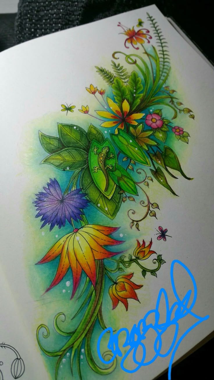 Johanna Basford Magical Jungle Adult Colouring By Colourist Cazazzled
