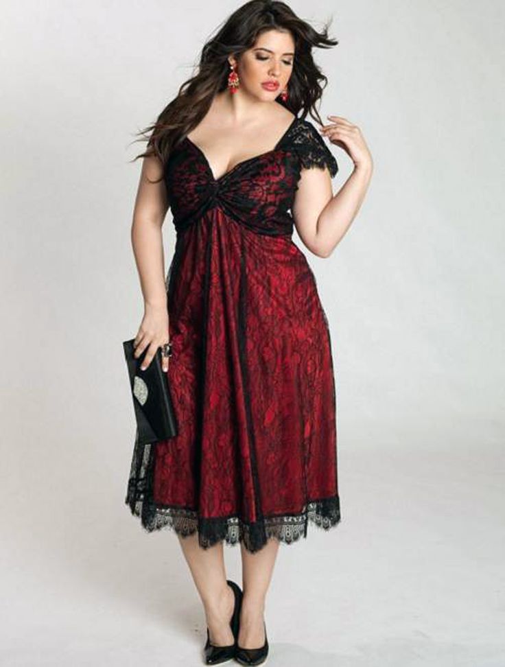 Plus size lace dress ...