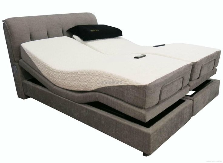 Bedroom double mattress adjustable platform bed with gray Bedroom double mattress adjustable platform bed with gray