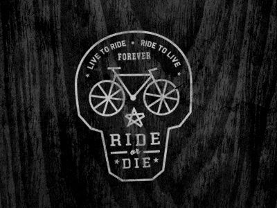Ride Fast Die Last Vinyl Car Motorcycle Decal Black