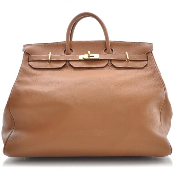 Hermes Etrusque Togo Leather Gold Finish Birkin HAC 45 Bag Hermes