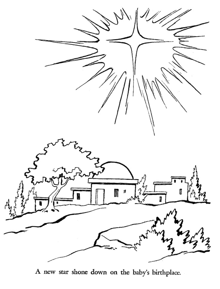 Bethlehem, but I think it would also be neat to draw an outline of our home or… Bible coloring