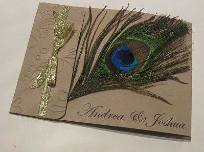 peacock wedding invitations cheap