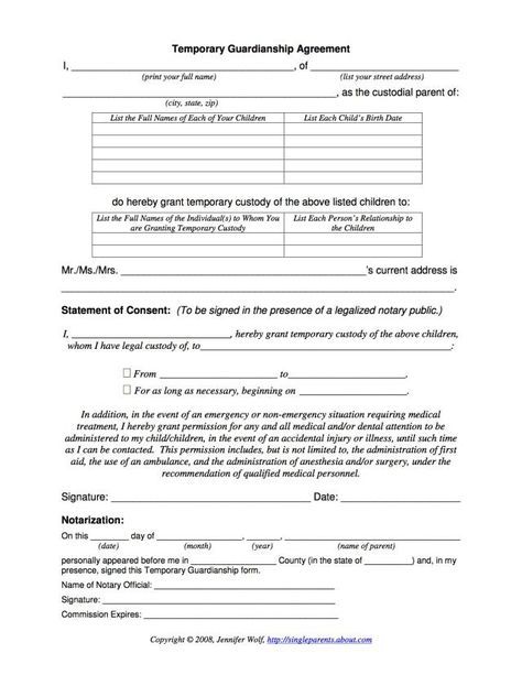 Use this temporary guardianship form any time you need to leave your kids with another adult & enjoy the peace of mind knowing they're safe!