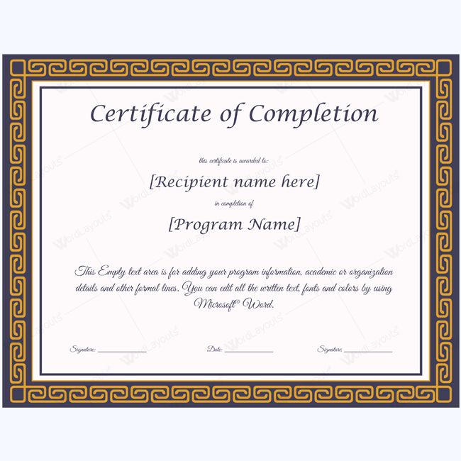 templates of certificates