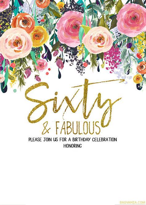 free printable 60th birthday invitation templates drevio