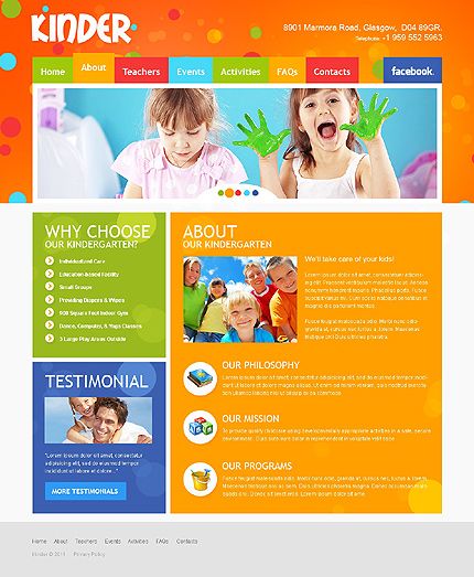 20 elementary or primary school website templates elementary or kids school website template