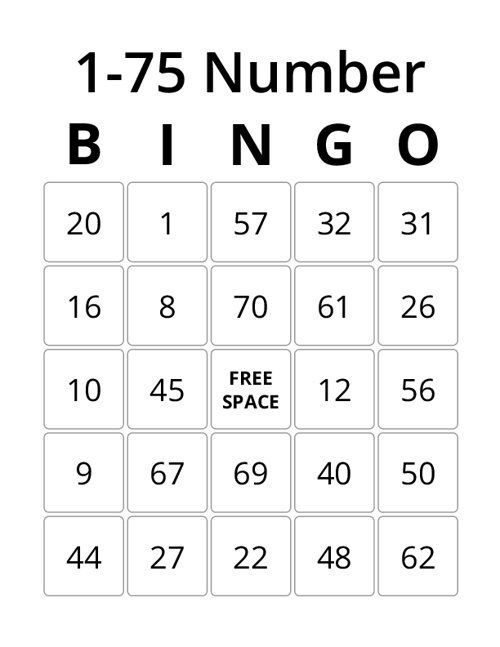 175 Number Bingo in 2021 Bingo card generator, Custom bingo cards 175 Number Bingo in 2021 Bingo card generator, Custom bingo cards