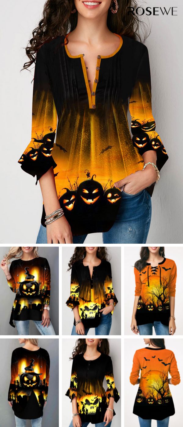 Halloween tops for women 2019