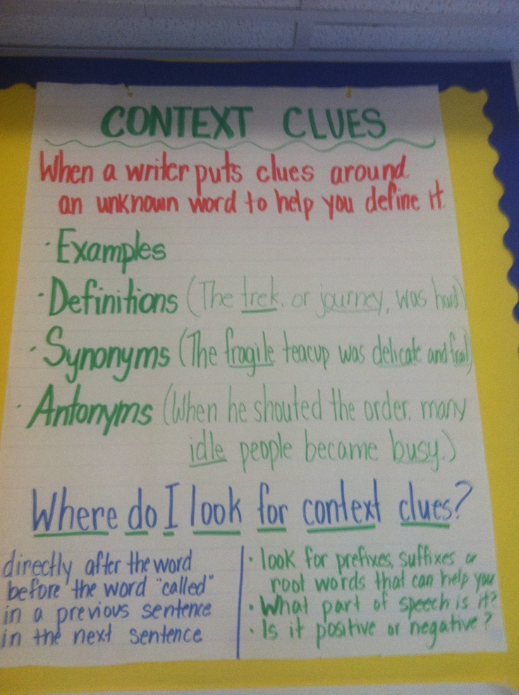 lesson plans on synonym antonym and context clues Context clues, including word synonym and antonym • apply knowledge of individual words in unknown compound words to determine their meanings 3rd grade. lesson plans on synonym antonym and context clues Context clues, including word synonym and antonym • apply knowledge of individual words in unknown compound words to determine their meanings 3rd grade.