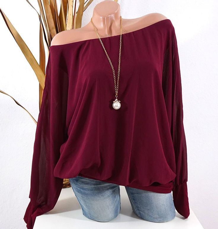 84 best Fashion Trends 2018 images on Pinterest | 12 stones ... Damen Tunika Bluse Chiffon #fashion #mode #shopping