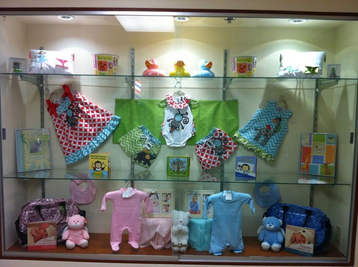 Baby Display Window Featuring Fun Clothes Baby Display Window Featuring Fun Clothes