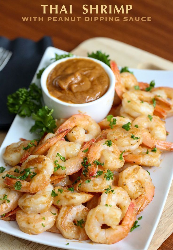 Thai Shrimp with Peanut Dipping Sauce recipe, a few simple ingredients makes this shrimp and dipping sauce enjoyed alone or in stir-fry