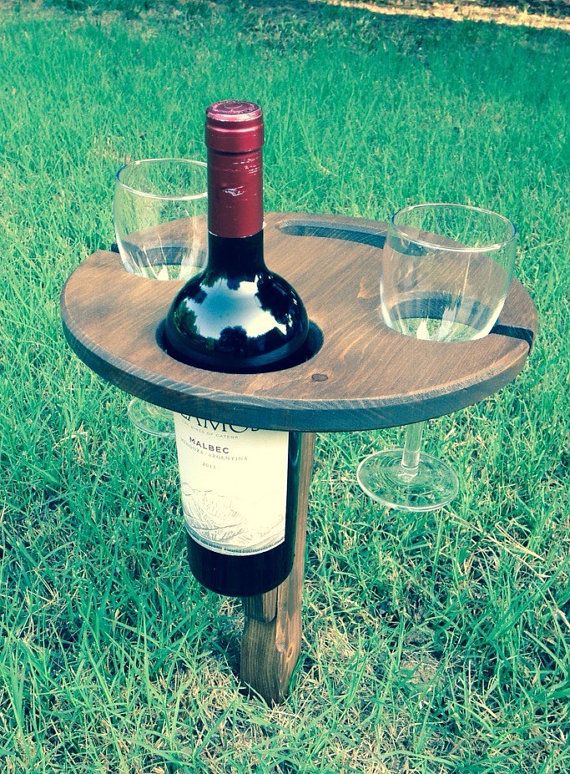 Porte Bouteille vin pour Picnic Support Bouteille vin Barry Wood écoration créative de présentoir de vin Adulte drôle Cuisine la Salle à Manger Jardin Porte Bouteille Vin Metal