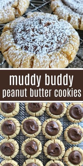 Muddy Buddy Peanut Butter Cookies | Christmas Cookies | Cookies | Peanut Butter ...