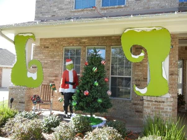 Grinch Christmas Outdoor Decorations Stole 365 Best Christmas Outdoor Decorations Images On Pinterest