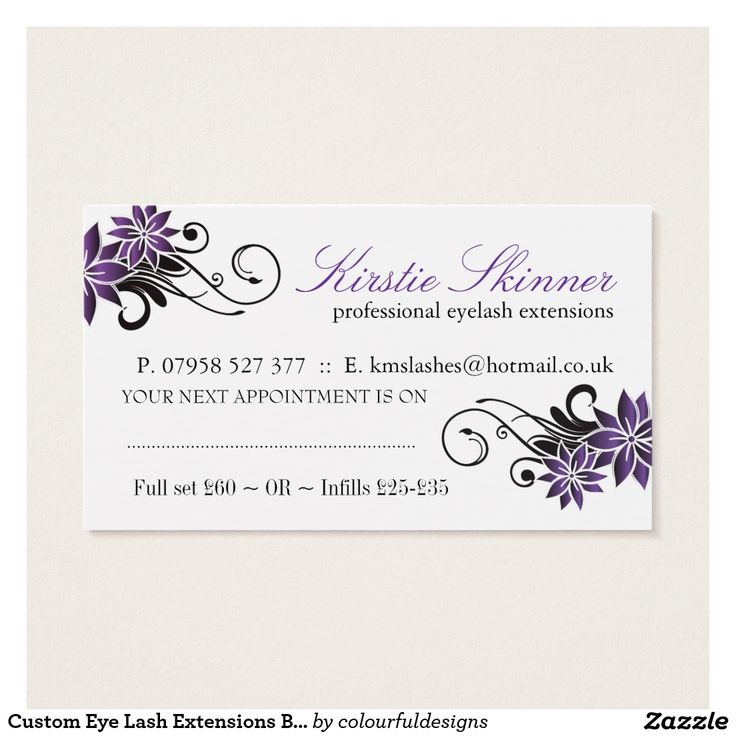 46 Best Business Card Images On Pinterest Beauty Salons Custom Eye Lash Extensions Business Cards