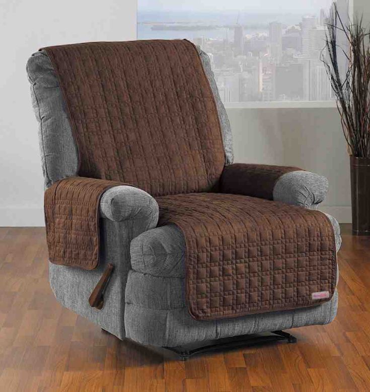 Recliner Slip Covers Size Antique Velvet Chain