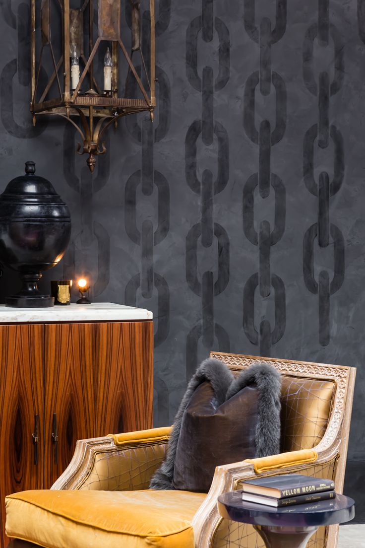 Sophisticated Black Plaster Chain Link Pattern Wall Finish By Decorative Artist Caroline Lizarraga Modern Masters Sophisticated Black Plaster Chain Link Pattern Wall Finish By Decorative Artist Caroline Lizarraga Modern Masters