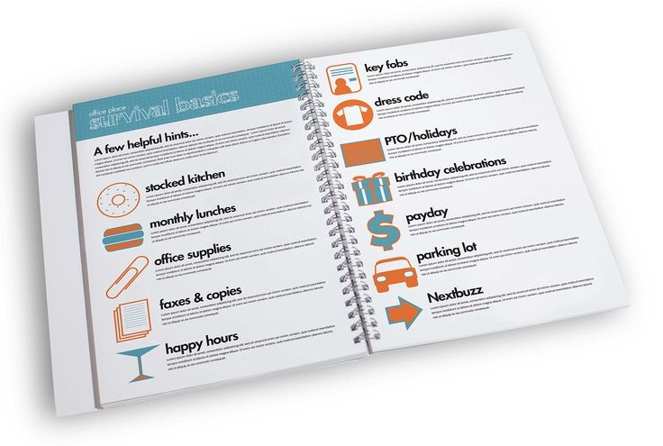 Spread from employee handbook idea was to create something that - hr manual template Spread from employee handbook idea was to create something that - hr manual template