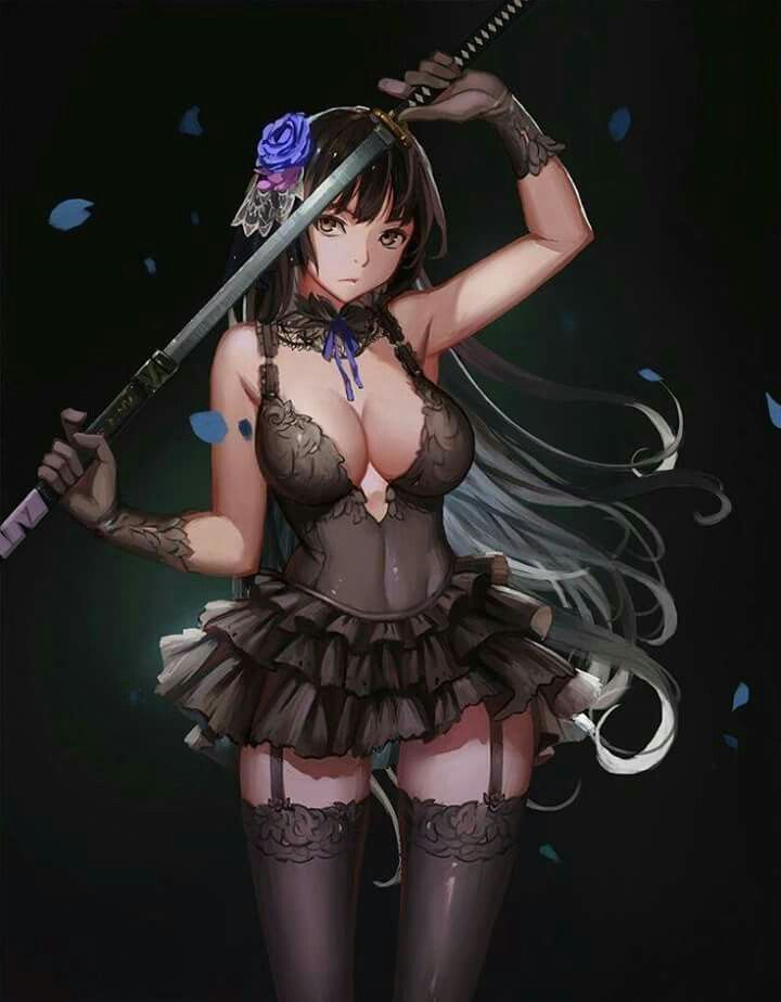 Sexy black anime girls