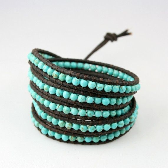 Turquoise Leather Wrap Bracelet Etsy Style Pinterest Turquoise Leather Wrap Bracelet Etsy Style Pinterest Wraps And Bracelets