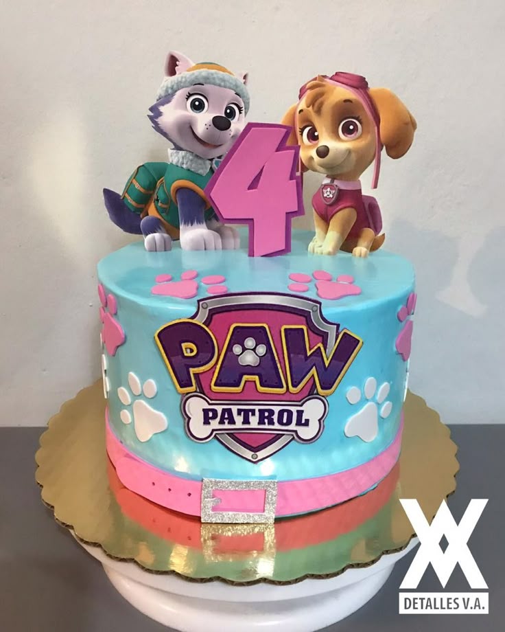 girl paw patrol cake girl paw patrol cake