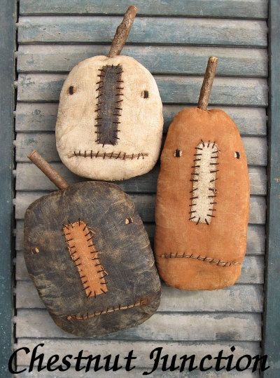 three jacks epatternprimitive halloween pumpkin cloth doll patternpdf