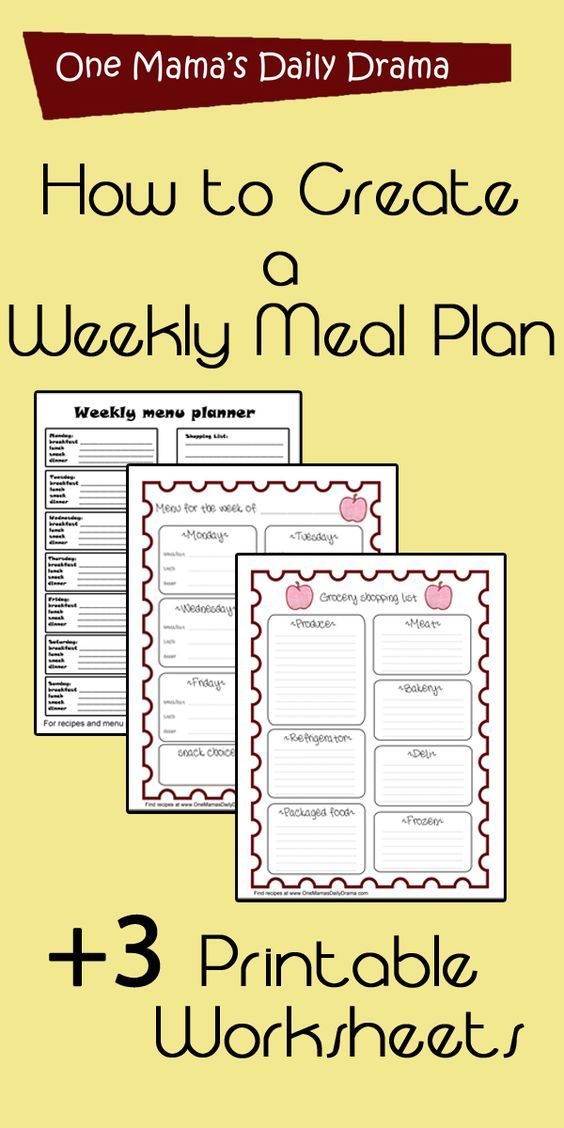 weekly meal prep planner