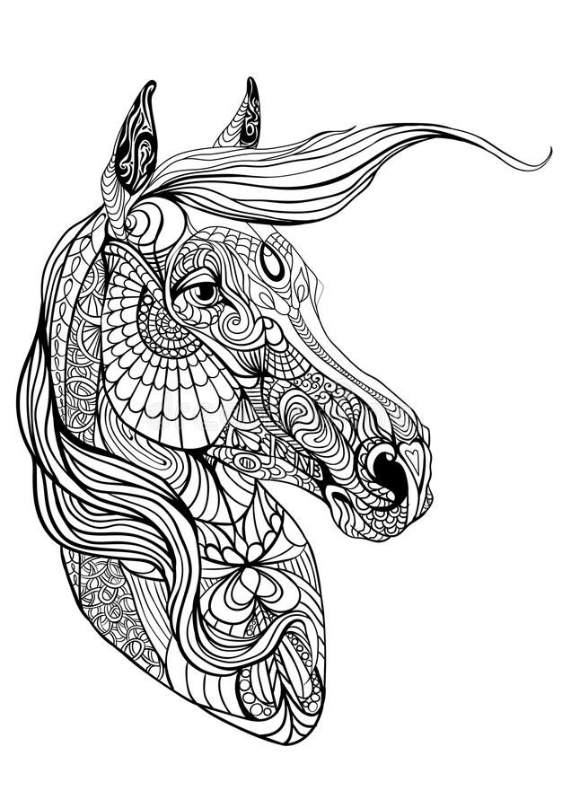 Download Coloring Page With Horse Coloring Book With A Horse Portrait Sponsored Sponsored Sponsored Page Book Horse Artwork Coloring Pages Silhouette Sketch