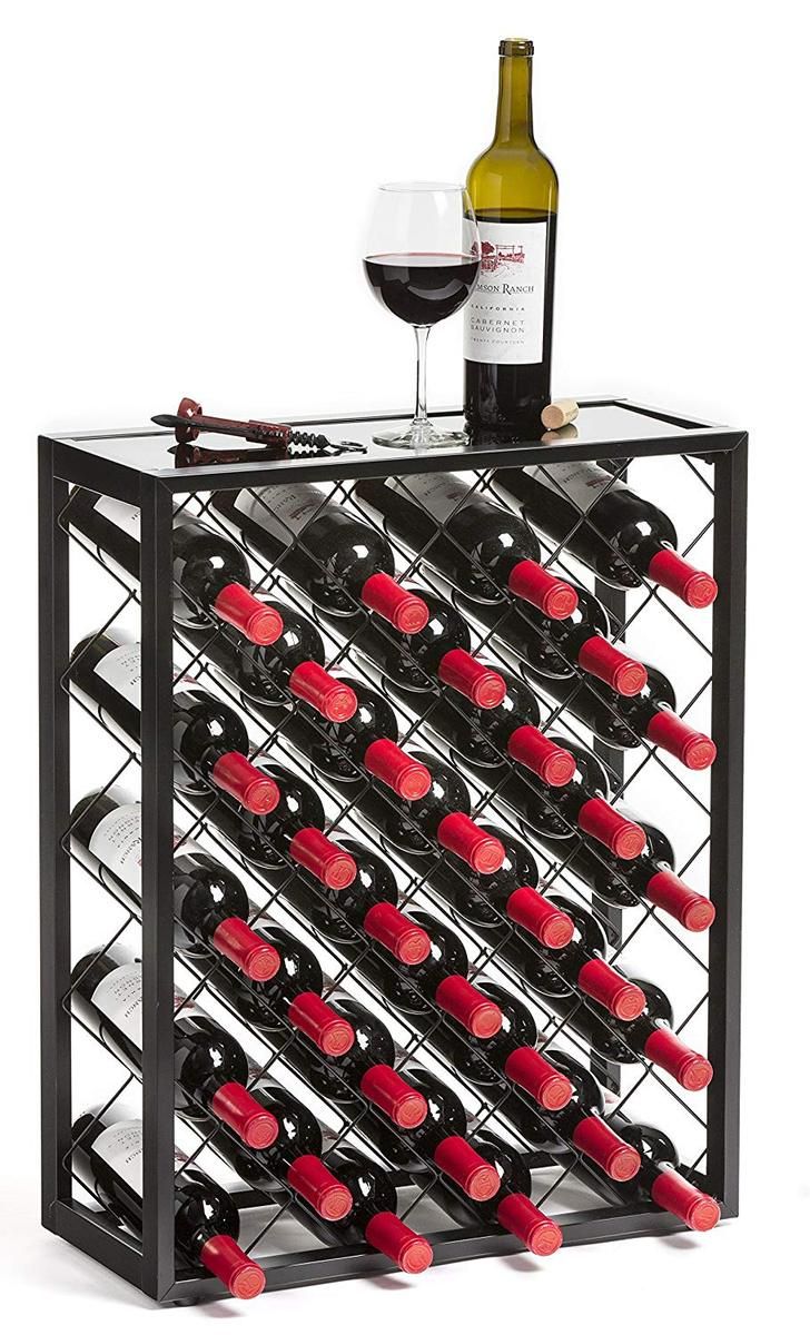 Great Wine Rack For A Great Price This Modern Minimalist Wine Stand Is A Great Add On To Any Kitchen Home Bar Or Man Ca Glass Top Table Wine Rack Glass