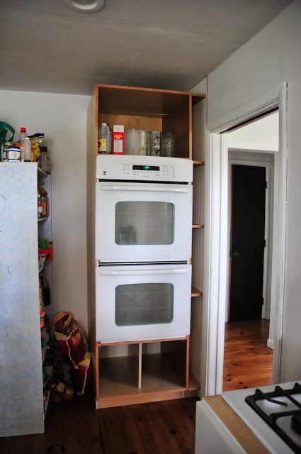 Our Diy Double Oven Cabinet Plum Tree Place Kitchen Remodeling Our Diy Double Oven Cabinet Plum Tree Place
