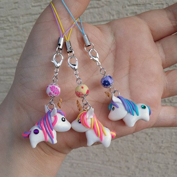 Unicorn Polymer Clay Charm ON SALE Unicorn Figurine Unicorn Charm Kawaii Unicorn Clay Unicorn Unicorn Necklace