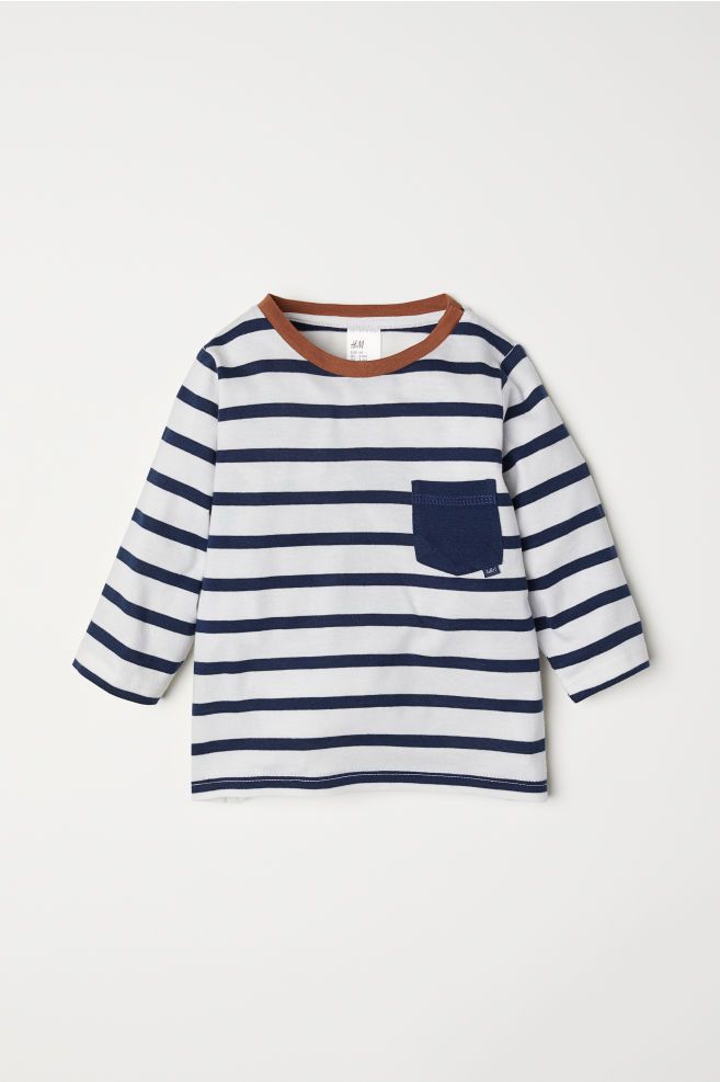 Jersey Shirt White Blue Striped Kids H M Us Cocuk Giyim Giyim