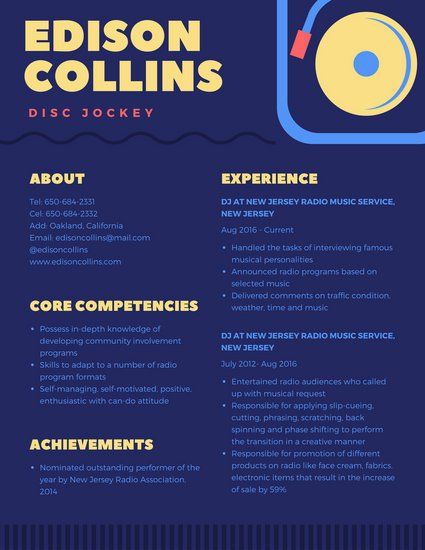 70 best Resume images on Pinterest Infographic resume, Resume - dj resume 70 best Resume images on Pinterest Infographic resume, Resume - dj resume
