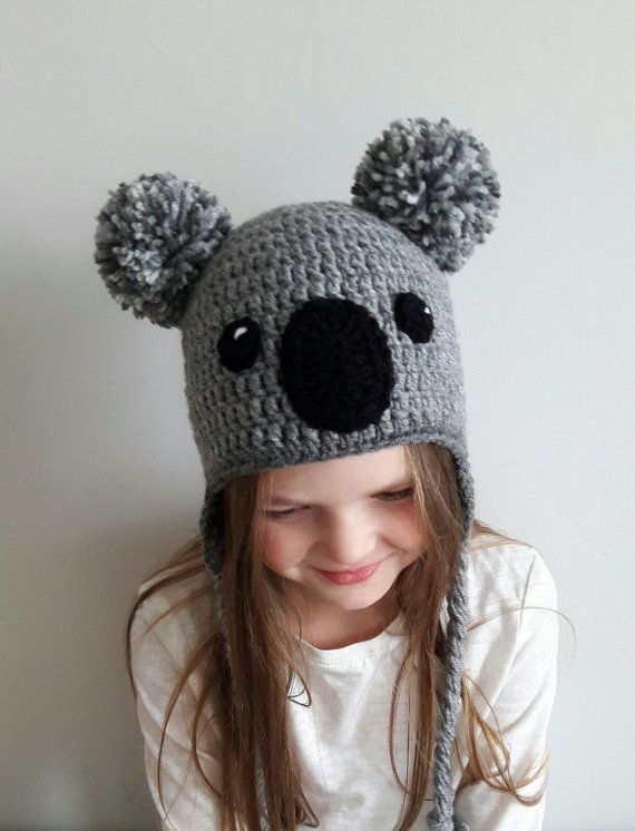 Koala hat crochet hat children costume by 2mice