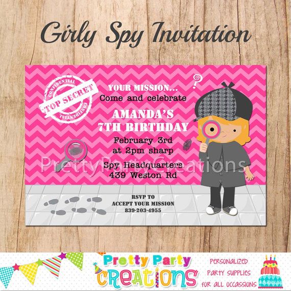 It is a graphic of Juicy Spy Party Invitations Printable Free It is a picture of Juicy Spy Party Invitations Printable Free
