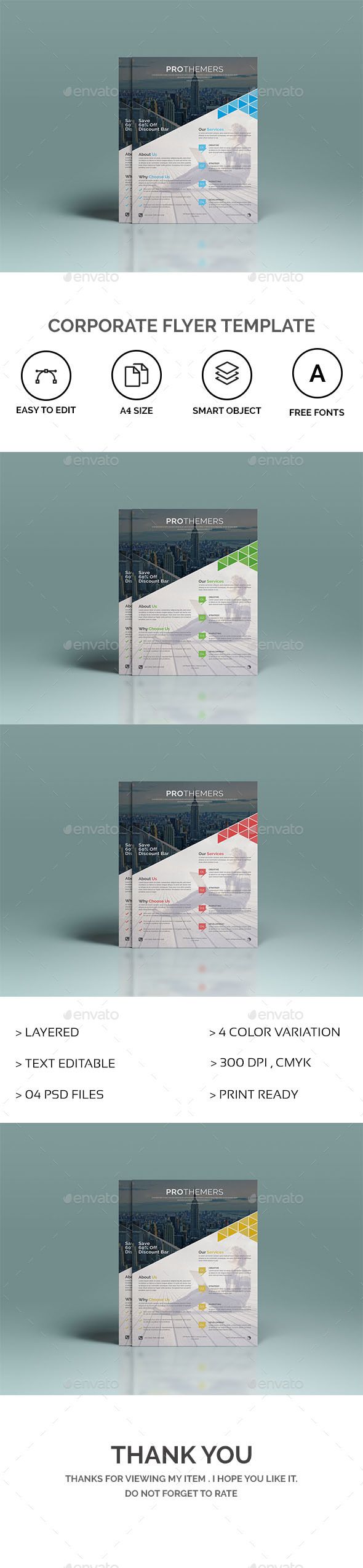 #Corporate #Flyer Template - Corporate Flyers Download here: https://graphicriver.net/item/corporate-flyer-template/20183047?ref=alena994