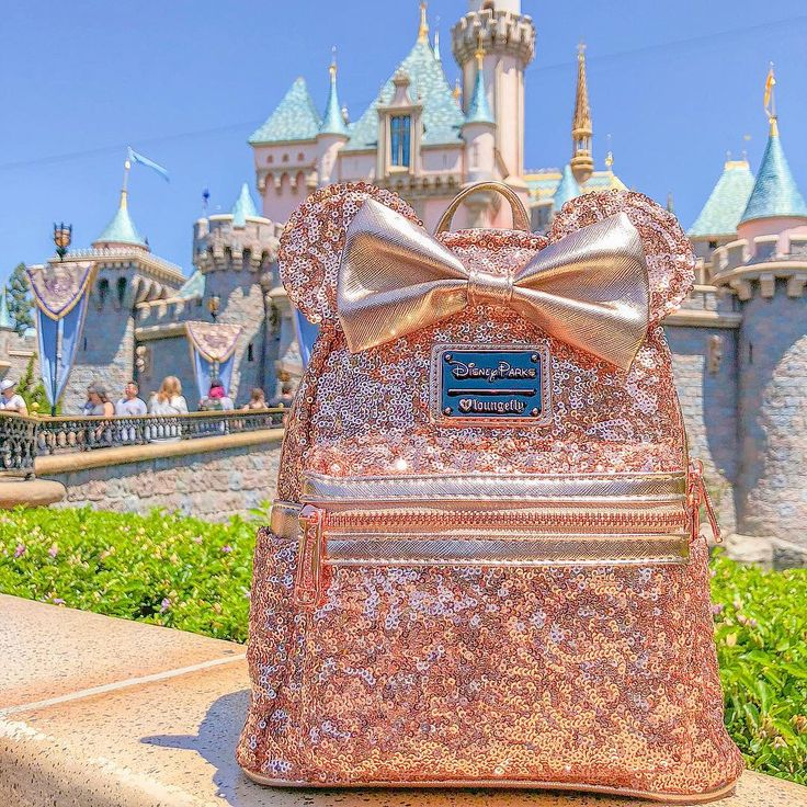 Disney backpack rose gold 2025