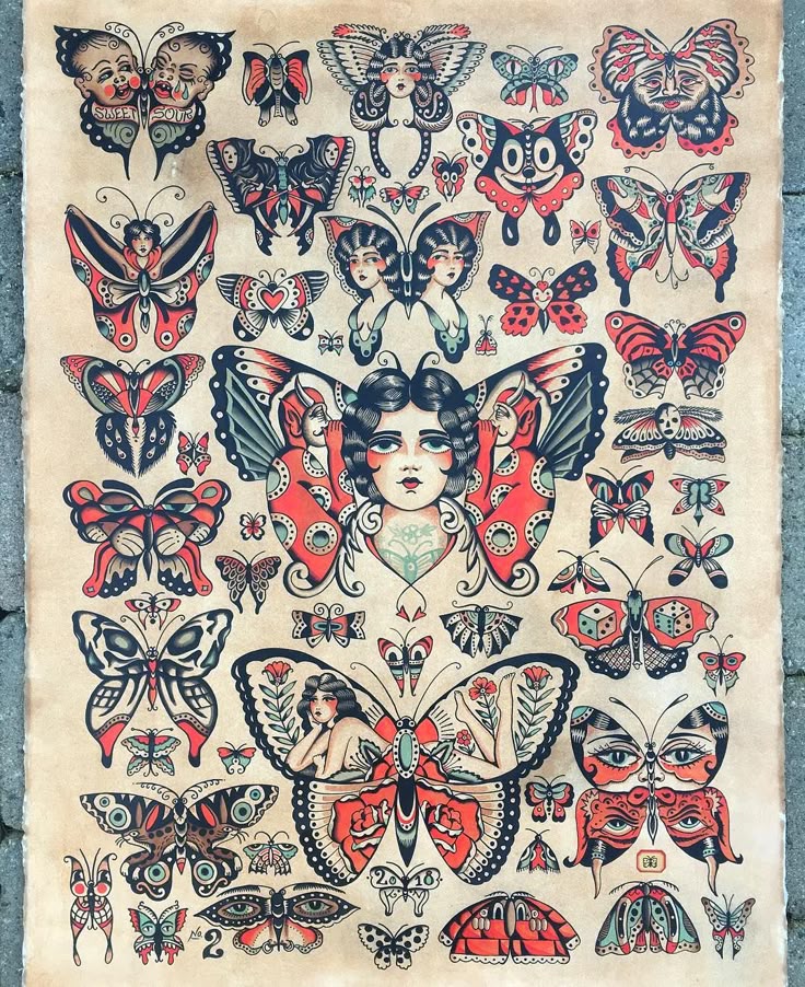 Mother vintage tattoo glasses