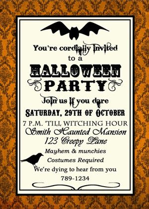 halloween invitation templates free - Vatozatozdevelopment